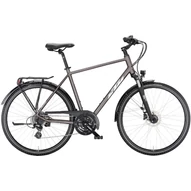 KTM LIFE RIDE ELDERBERRY MATT (SILVER+ORANGE) 2023 FÉRFI TREKKING KERÉKPÁR
