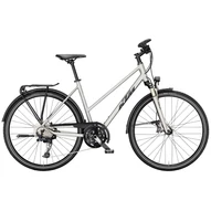 KTM  LIFE STYLE TRAPÉZ CORE GREY MATT (BLACK+ORANGE) 2024 NŐI TREKKING KERÉKPÁR