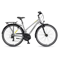 WINORA DOMINGO 21 GREY/YELLOW TRAPÉZ 2022 NŐI TREKKING KERÉKPÁR