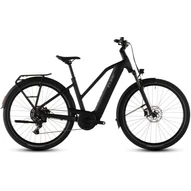 Cube Touring Hybrid ONE 600 - Elektromos trekking kerékpár - coal´n´chrome színben - Trapeze 46 cm - 2026