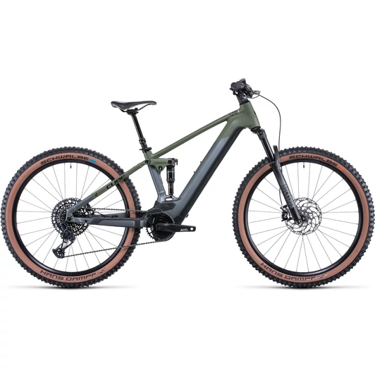 CUBE STEREO HYBRID 120 TM 750 29 FLASHGREY´N´OLIVE FÉRFI ELEKTROMOS ÖSSZTELESZKÓPOS MTB KERÉKPÁR 2022