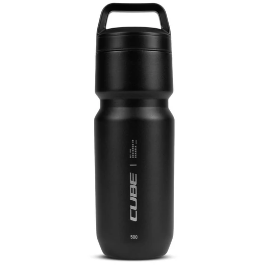 CUBE Stainless Steel Bottle Arc 500 insulated ACÉL KERÉKPÁROS KULACS - black
