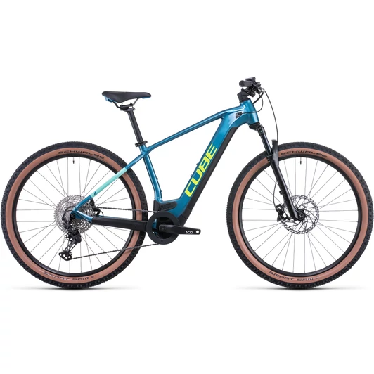 CUBE REACTION HYBRID RACE 625 29 BLUE´N´LIME FÉRFI ELEKTROMOS MTB KERÉKPÁR 2022