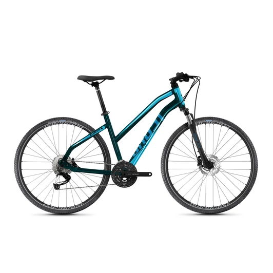 GHOST SQUARE CROSS BASE PETROL BLUE/ OCEAN BLUE TRAPÉZ 2022 NŐI CROSS KERÉKPÁR
