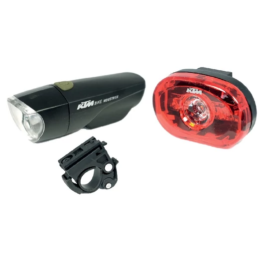 KTM LIGHT SET SMART HEAD 1LED 1W & REAR 0,5W KERÉKPÁR LÁMPA SZETT