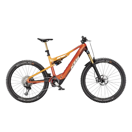 KTM MACINA KAPOHO EXONIC CX-R Di2  M/43 Összteleszkópos elektromos  MTB kerékpár BURNT'FRESH ORANGE+CARBON színben