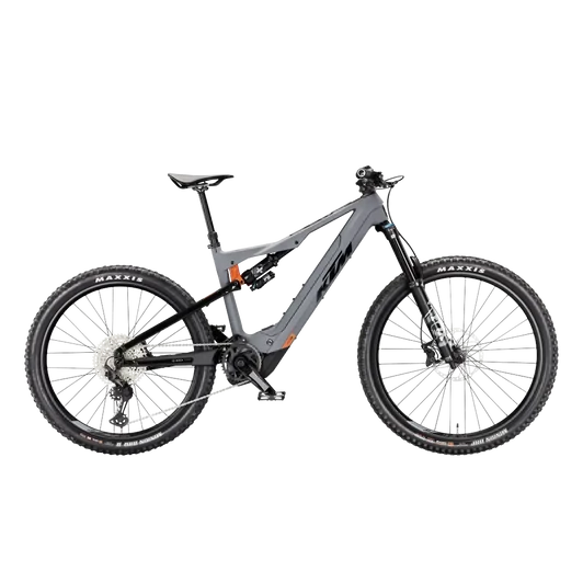 KTM MACINA KAPOHO PRO LTD  L/48 Összteleszkópos elektromos  MTB kerékpár GREY MATT+FLAMING BLACK színben