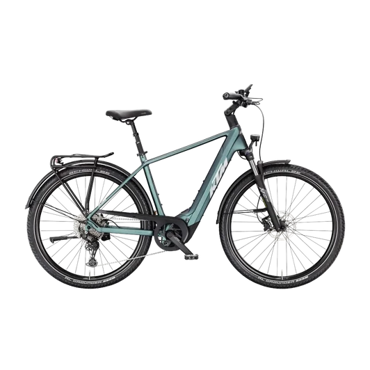 KTM MACINA GRAN 820  H 51 Férfi elektromos trekking- túra kerékpár GREEN PURPLE FLIP MATT színben