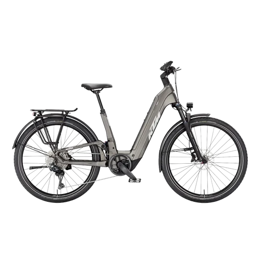 KTM MACINA STYLE FS PRIME Di2  US 40 Unisex elektromos összteleszkópos MTB kerékpár MACHINE GREY MATT színben