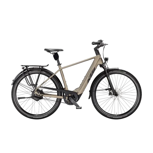 KTM MACINA CITY 810 BELT  H 56 Férfi elektromos városi kerékpár OLIVE PEARL MATT színben
