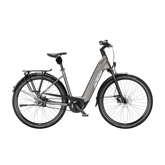 KTM MACINA CITY PX 830 RT BELT  US 51 Unisex elektromos városi kerékpár MACHINE GREY MATT színben