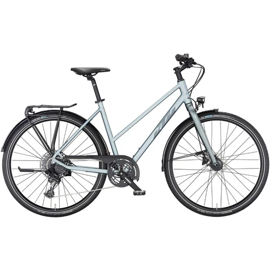 KTM LIFE LITE TRAPÉZ AZZURRO SILVER (DARK GREY) 2023 NŐI TREKKING KERÉKPÁR