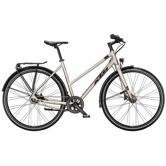 KTM CHESTER 8 TRAPÉZ IGUAN (BLACK) 2024 NŐI CITY KERÉKPÁR