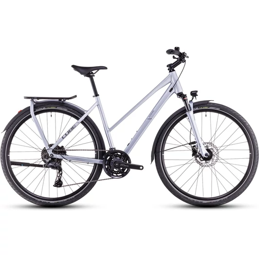 CUBE KATHMANDU PRO SILVERBLUE´N´GREY - 2025 - TREKKING KERÉKPÁR - TRAPEZE 46 CM