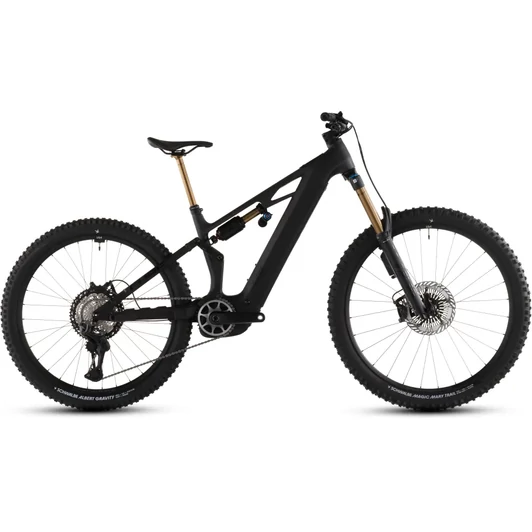 Cube Stereo Hybrid ONE77 HPC AT 800 - Elektromos összteleszkópos MTB kerékpár - carbon´n´gold színben - L - 2026