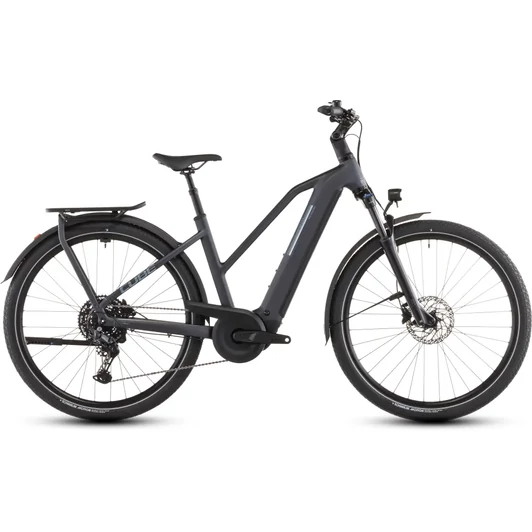 Cube Kathmandu Hybrid ONE 800 - Elektromos trekking kerékpár - metallicgrey´n´grey színben - Trapeze 58 cm - 2026